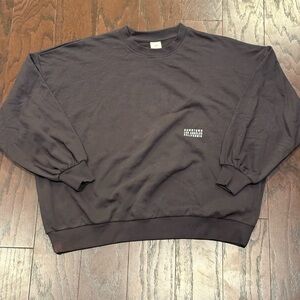 NEW H&M Gray Oversized Relaxed-fit Crewneck Sweatshirt Size Large NWOT imperfect